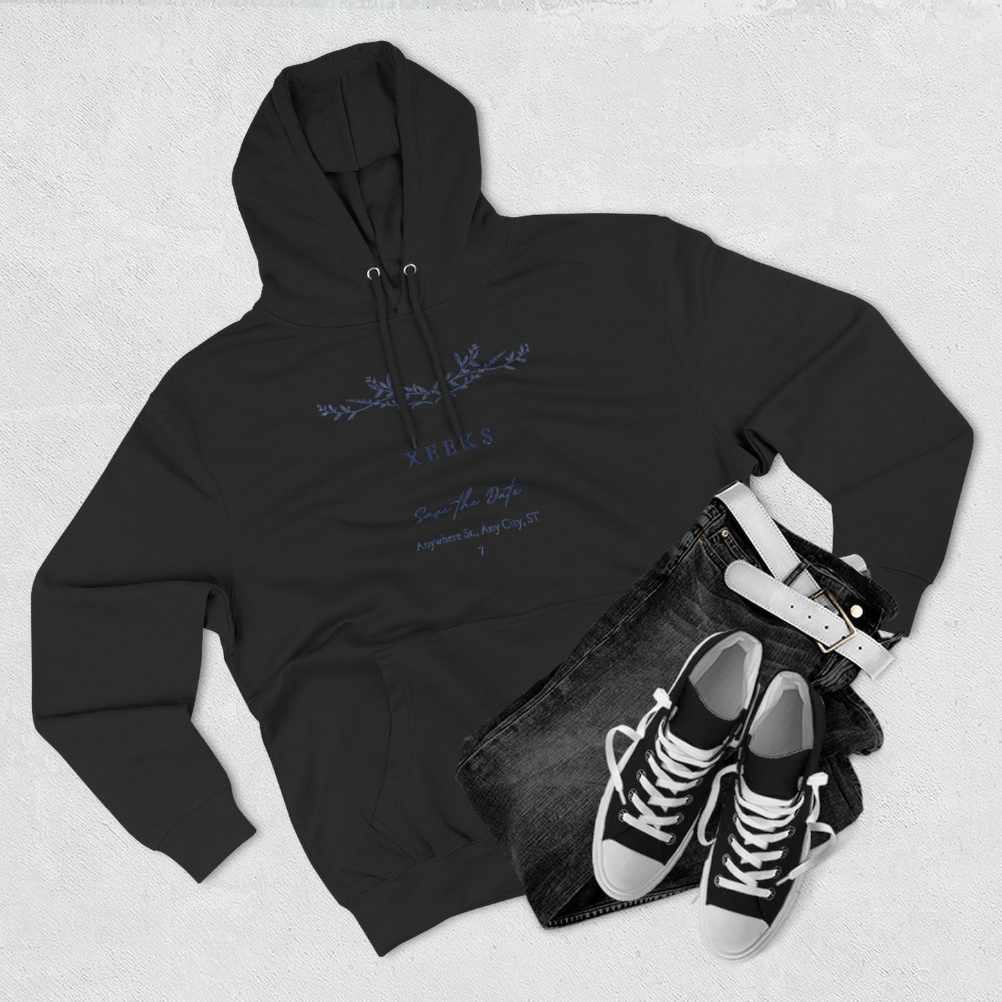 Blue Labe Hoodie - Cozy Comfort, Stylish Outfit, Casual Wear, Winter Fashion