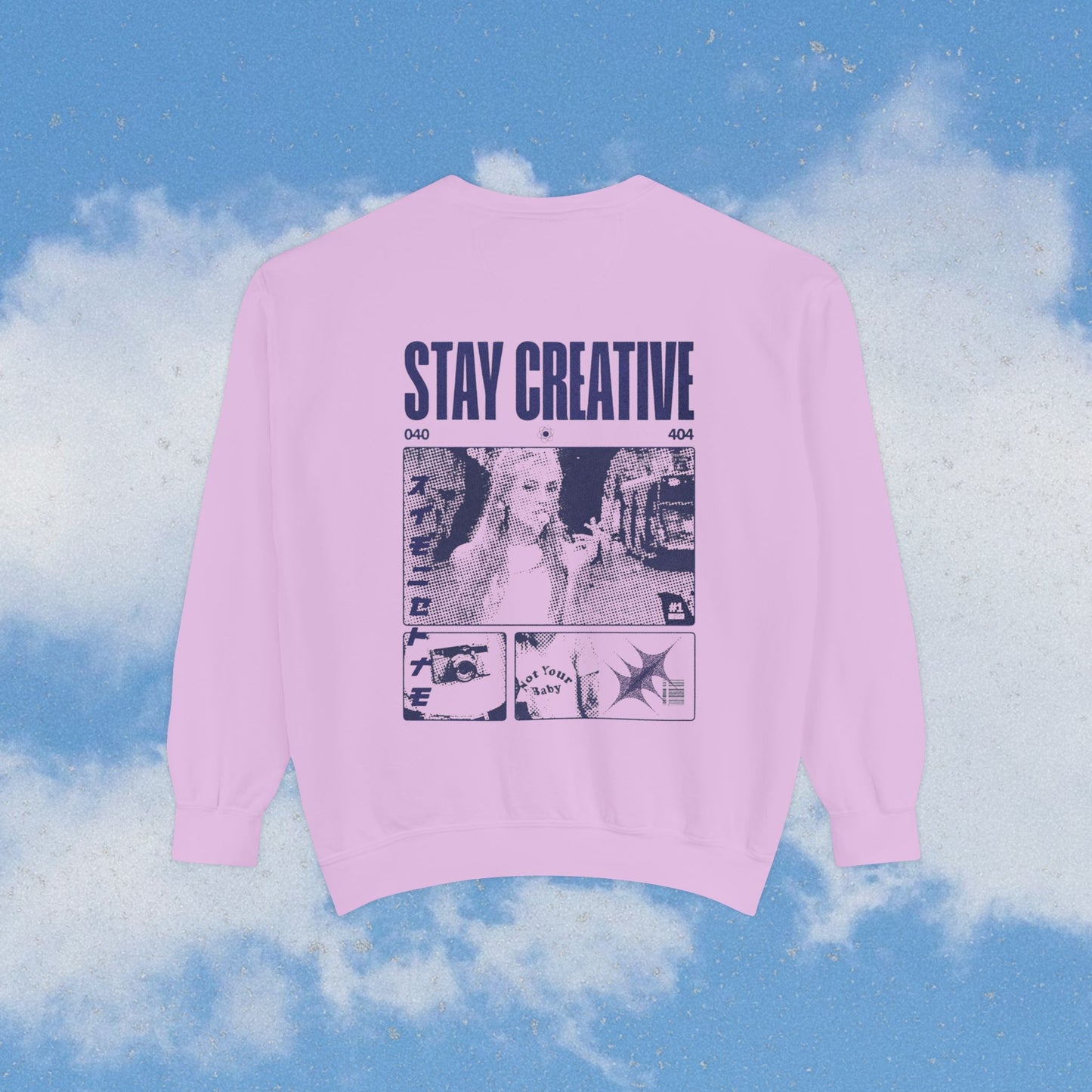 Heart Garment-Dyed Sweatshirt