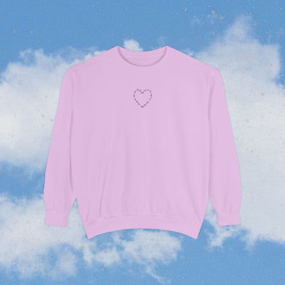 Heart Garment-Dyed Sweatshirt