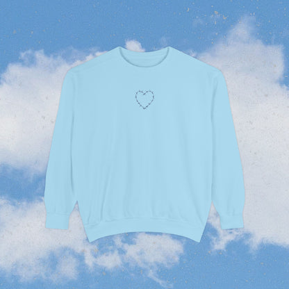 Heart Garment-Dyed Sweatshirt