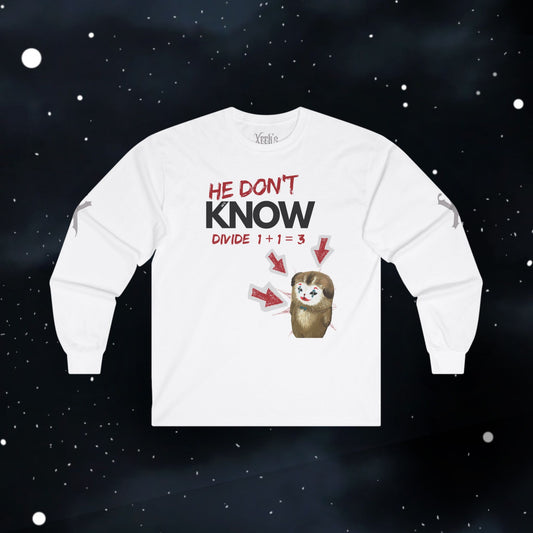 How to Divide — Long Sleeve Tee (Divide 1+1=3)