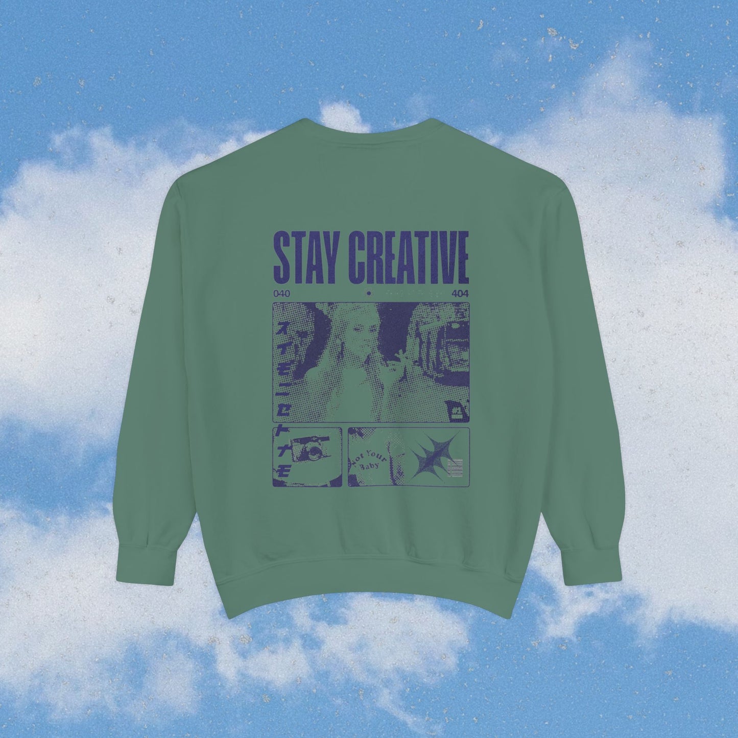 Heart Garment-Dyed Sweatshirt