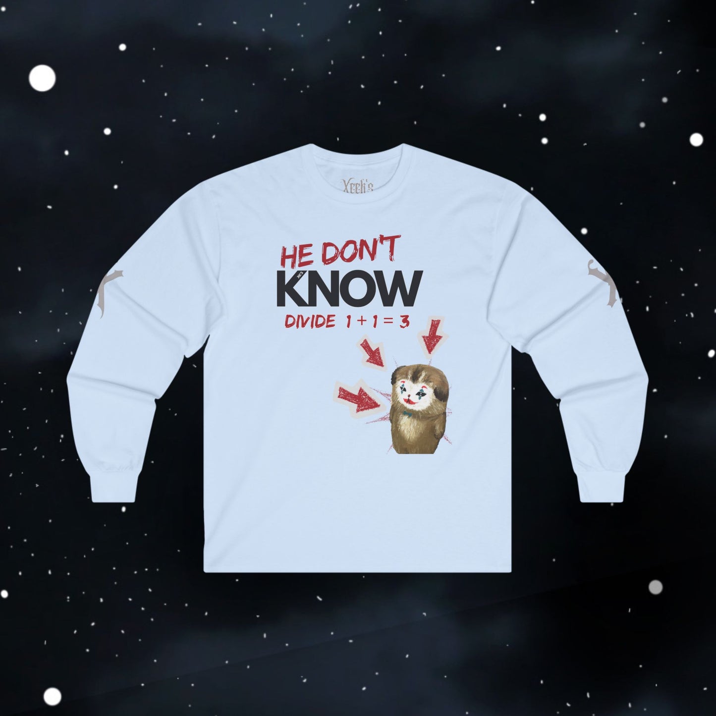 How to Divide — Long Sleeve Tee (Divide 1+1=3)