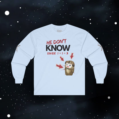 How to Divide — Long Sleeve Tee (Divide 1+1=3)