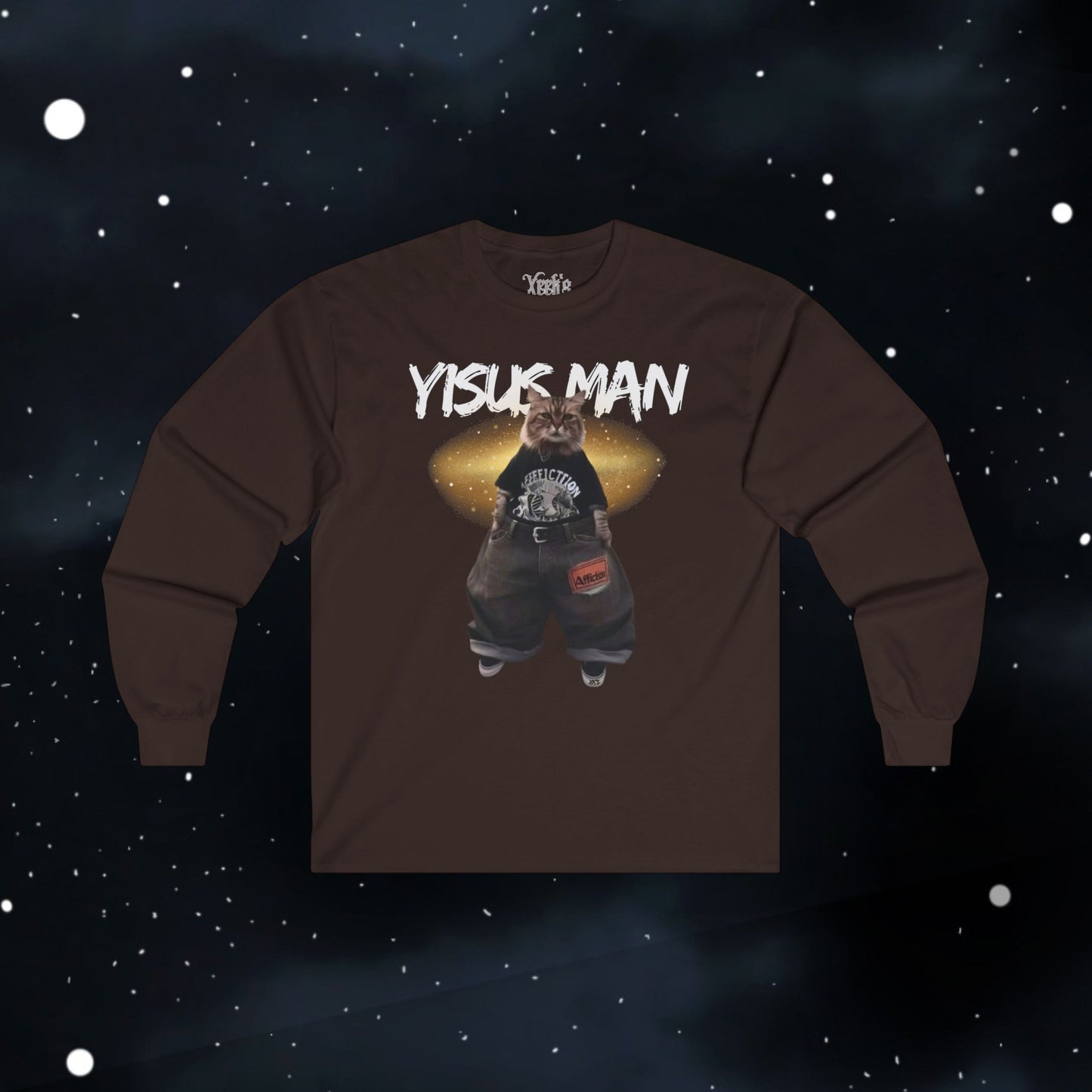 Yisus Man (cat) — Longsleeve Tee