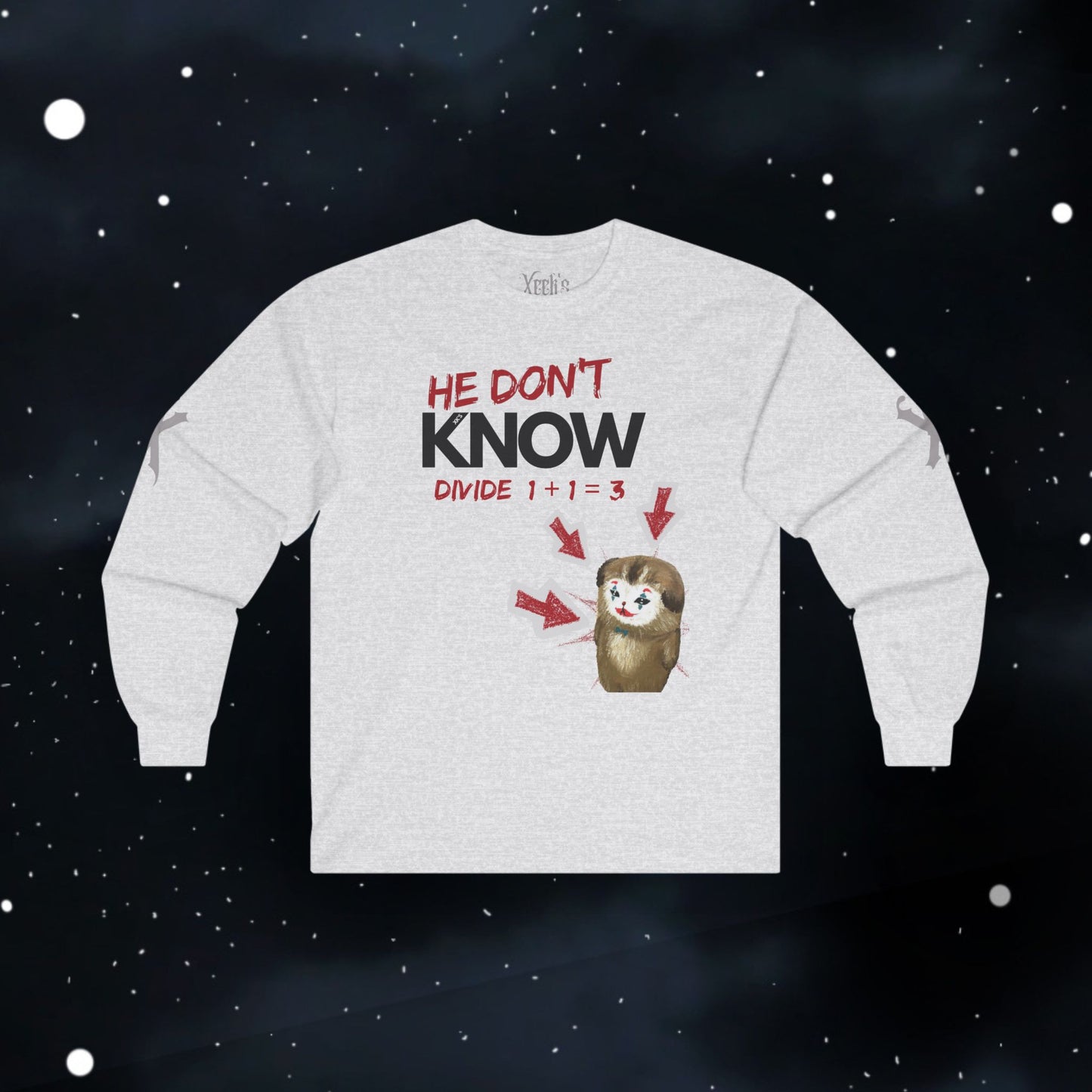 How to Divide — Long Sleeve Tee (Divide 1+1=3)