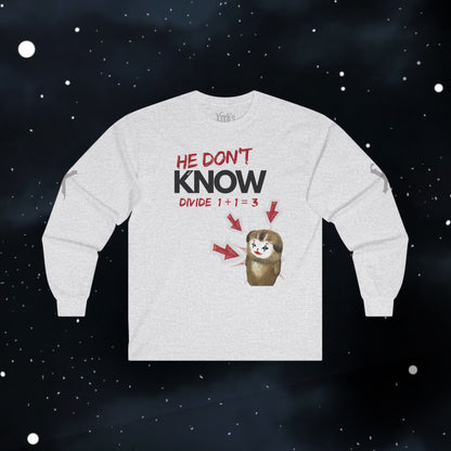 How to Divide — Long Sleeve Tee (Divide 1+1=3)