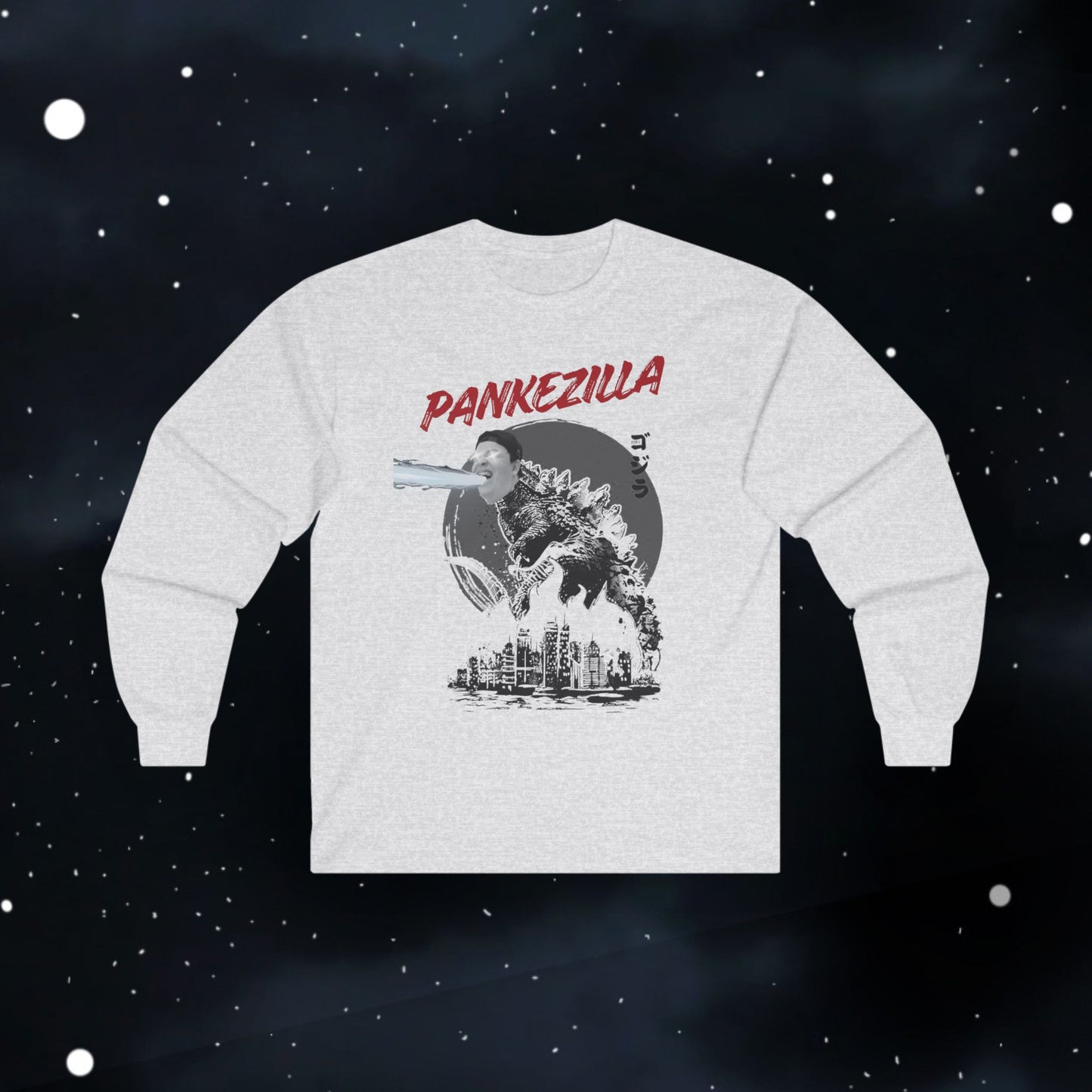 Funny Pankezilla Long Sleeve Tee