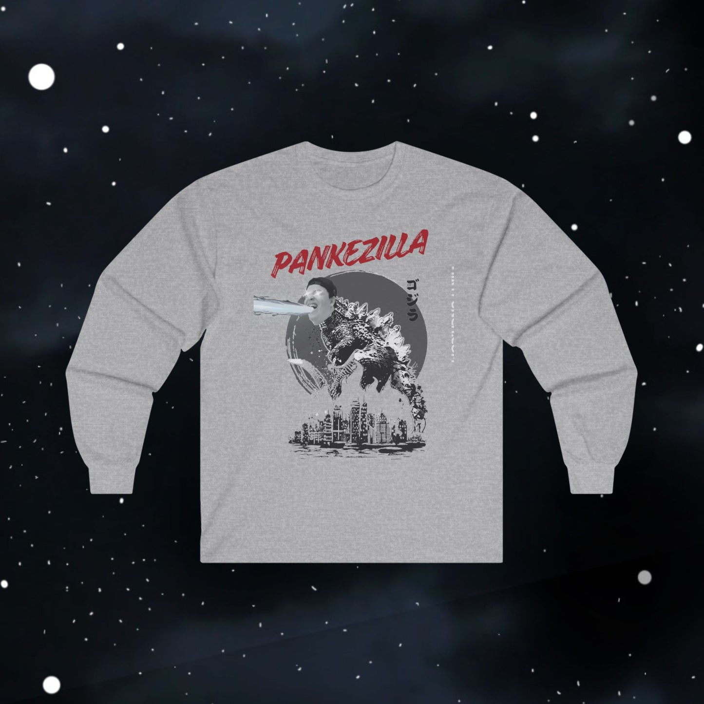 Funny Pankezilla Long Sleeve Tee