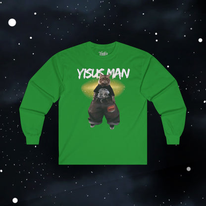 Yisus Man (cat) — Longsleeve Tee