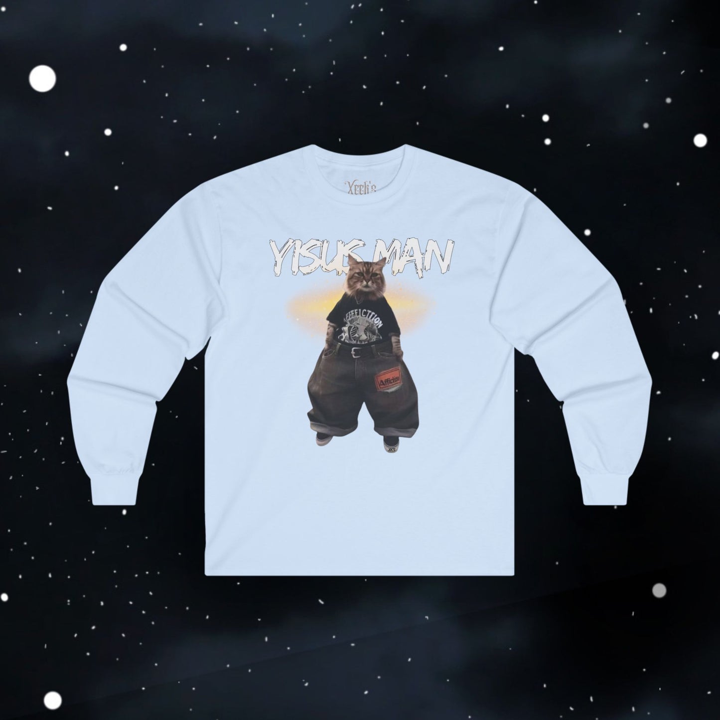 Yisus Man (cat) — Longsleeve Tee