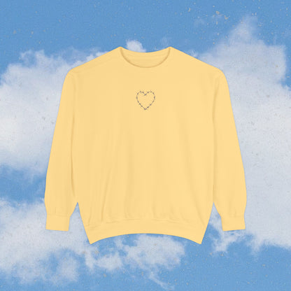 Heart Garment-Dyed Sweatshirt