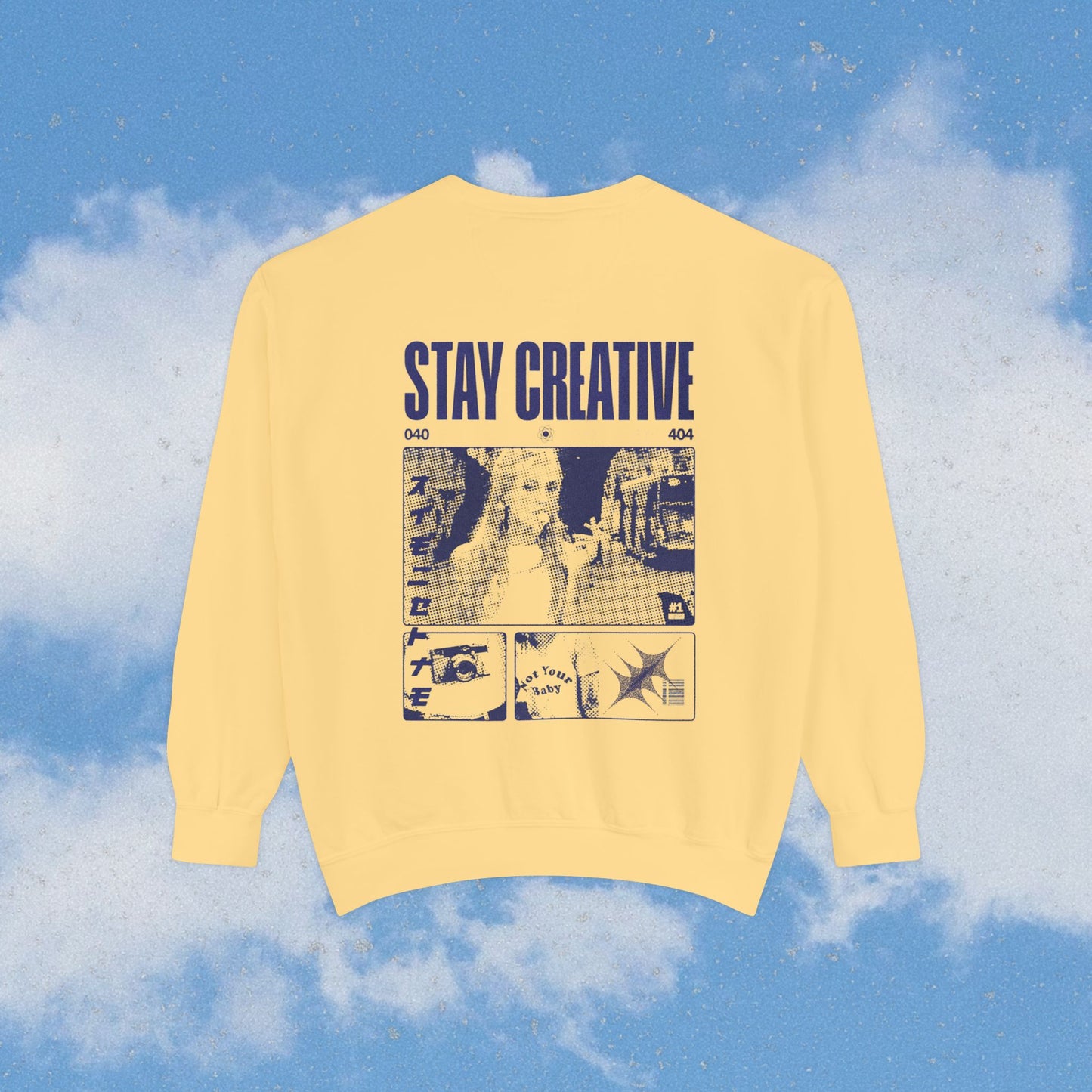 Heart Garment-Dyed Sweatshirt