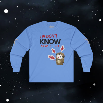 How to Divide — Long Sleeve Tee (Divide 1+1=3)