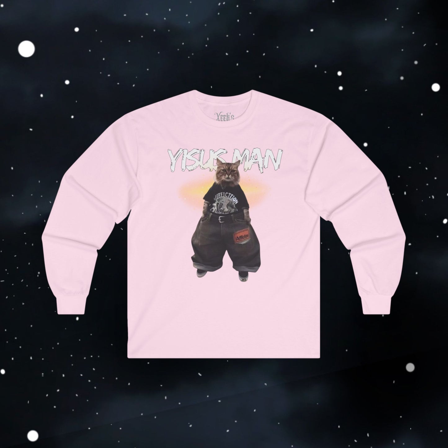 Yisus Man (cat) — Longsleeve Tee