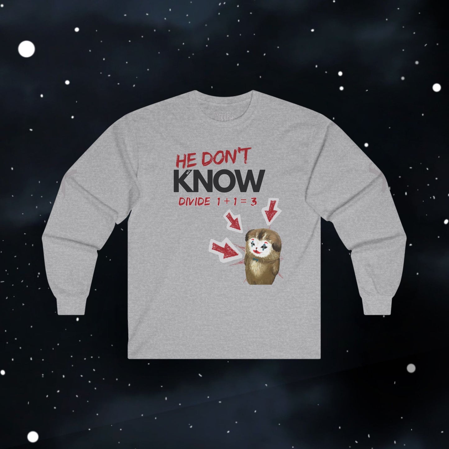 How to Divide — Long Sleeve Tee (Divide 1+1=3)