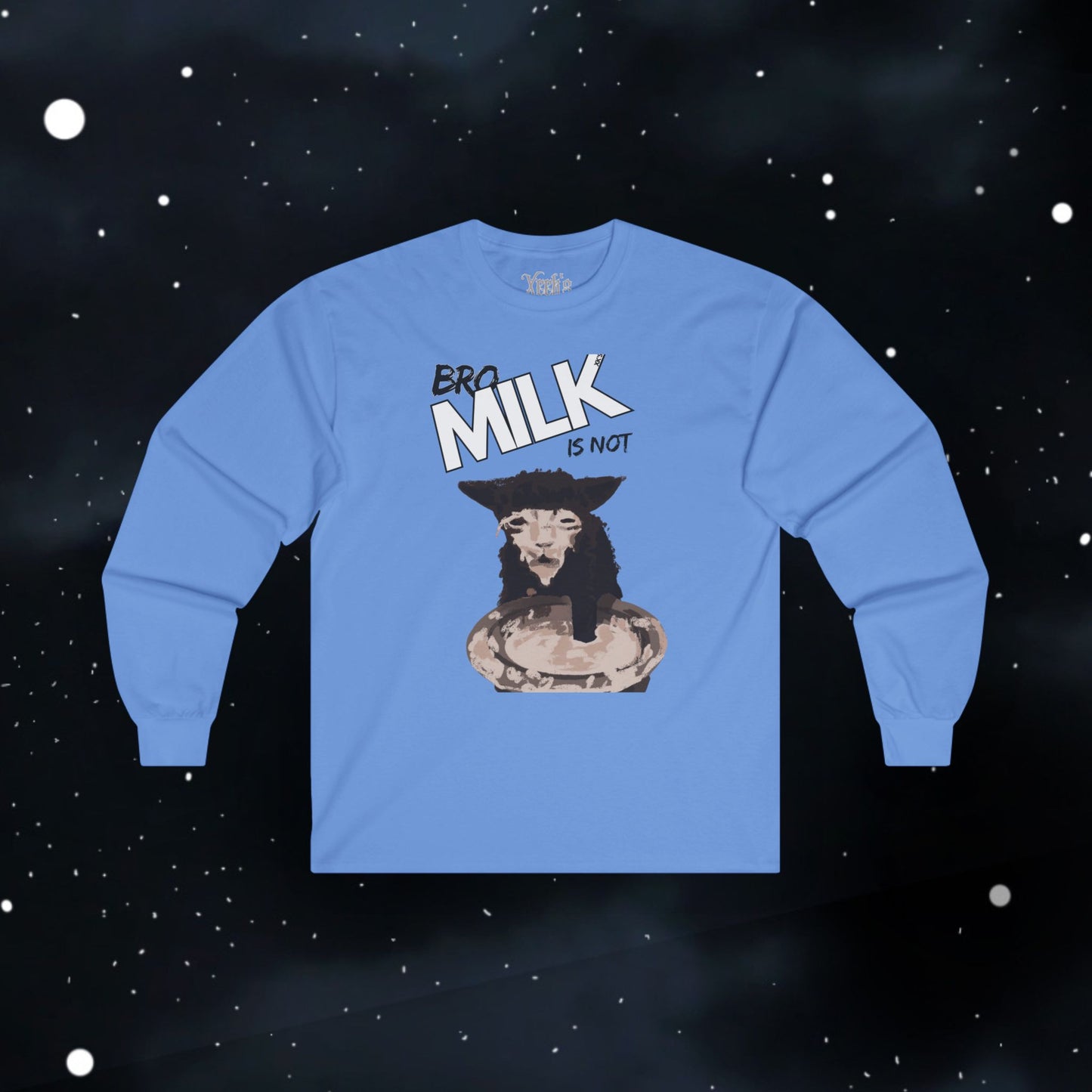 Funny Milk Cat — Long Sleeve Tee