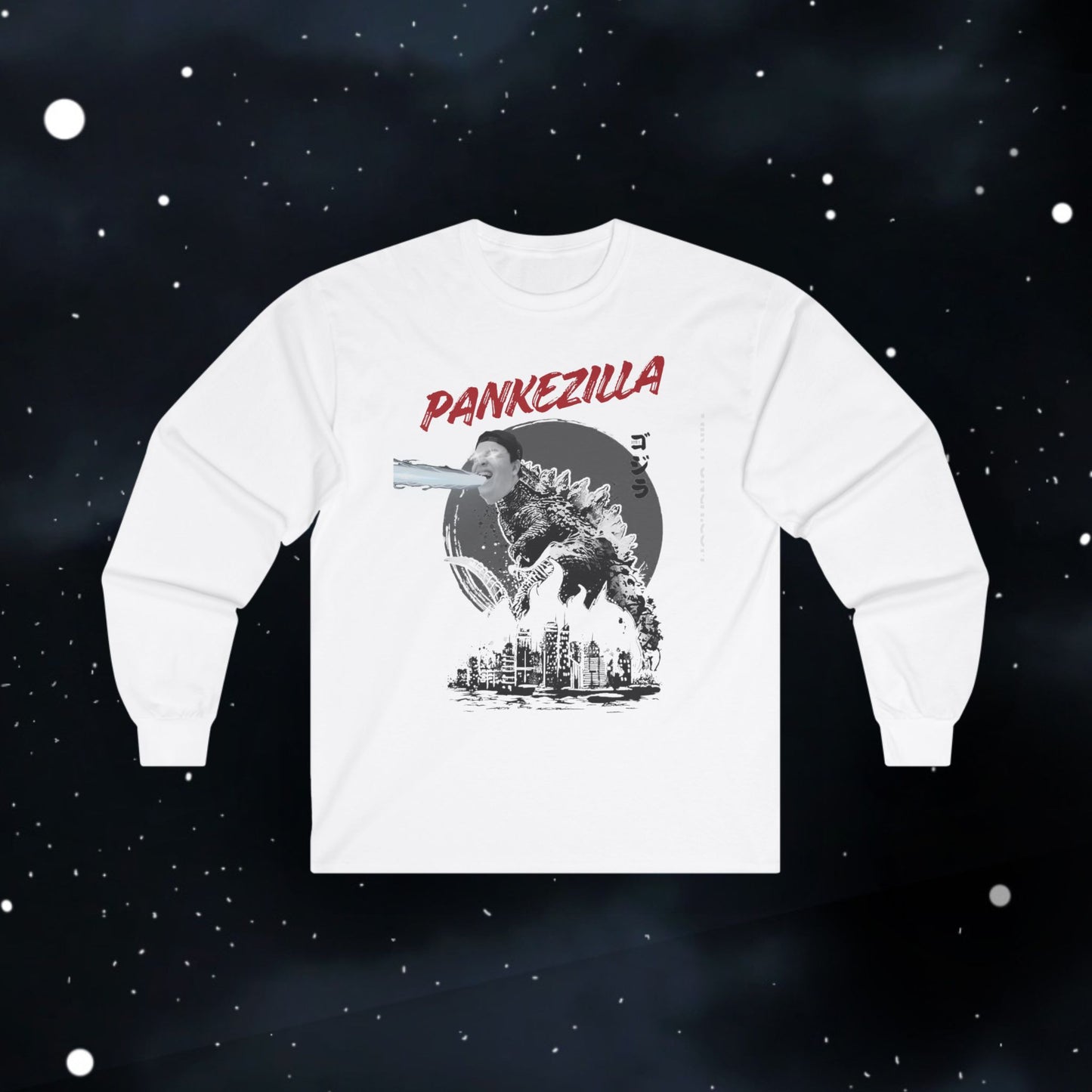 Funny Pankezilla Long Sleeve Tee