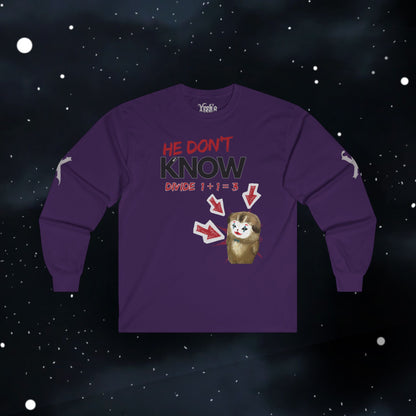 How to Divide — Long Sleeve Tee (Divide 1+1=3)