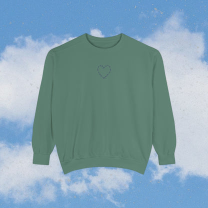 Heart Garment-Dyed Sweatshirt