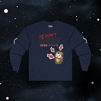 How to Divide — Long Sleeve Tee (Divide 1+1=3)