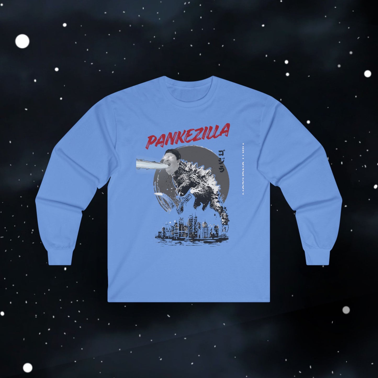 Funny Pankezilla Long Sleeve Tee