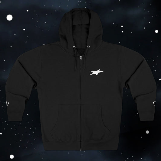 Zip Hoodie — 'I AM MUSIC' Graphic Black