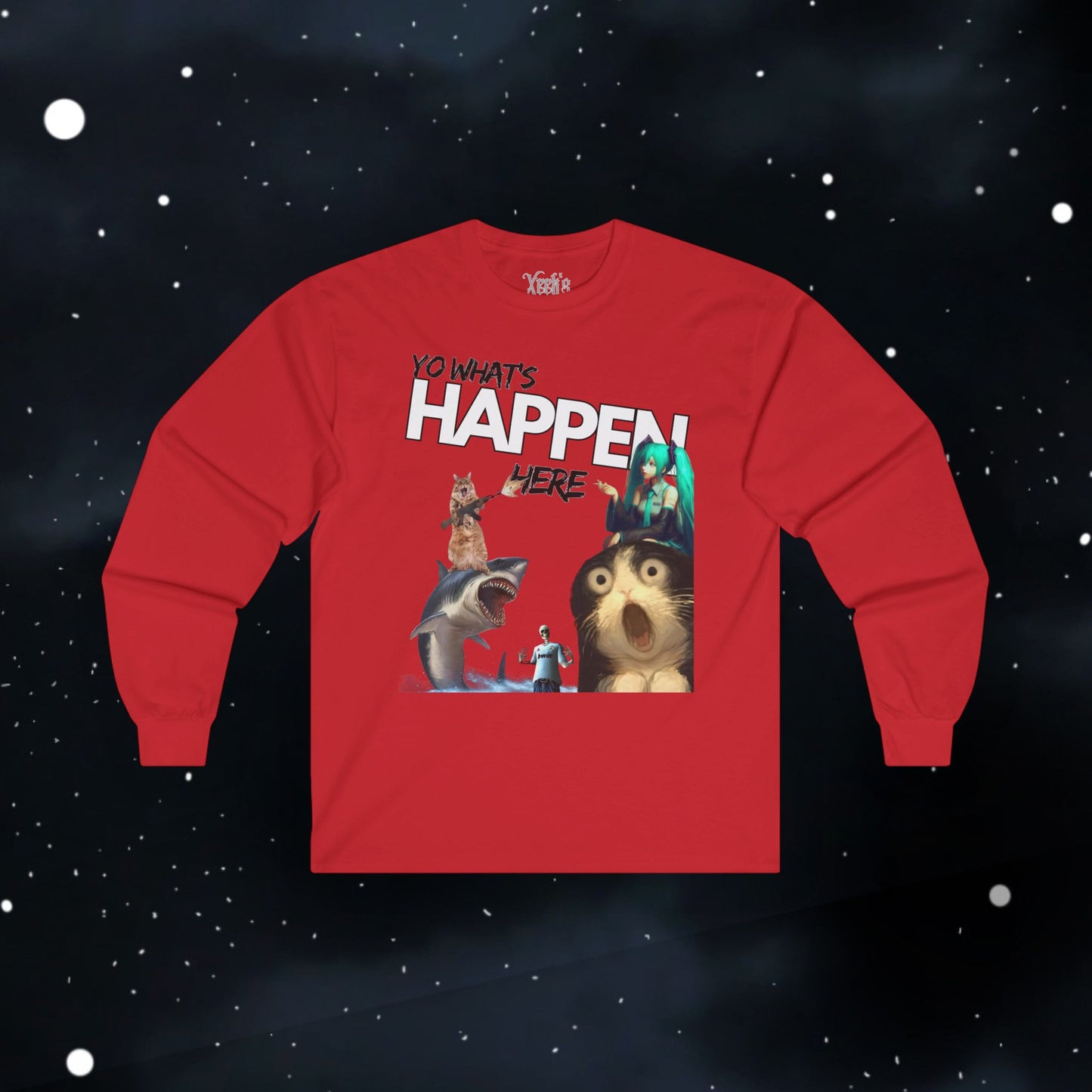 Funny Random Crazy — Long Sleeve Tee