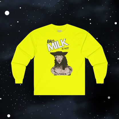 Funny Milk Cat — Long Sleeve Tee