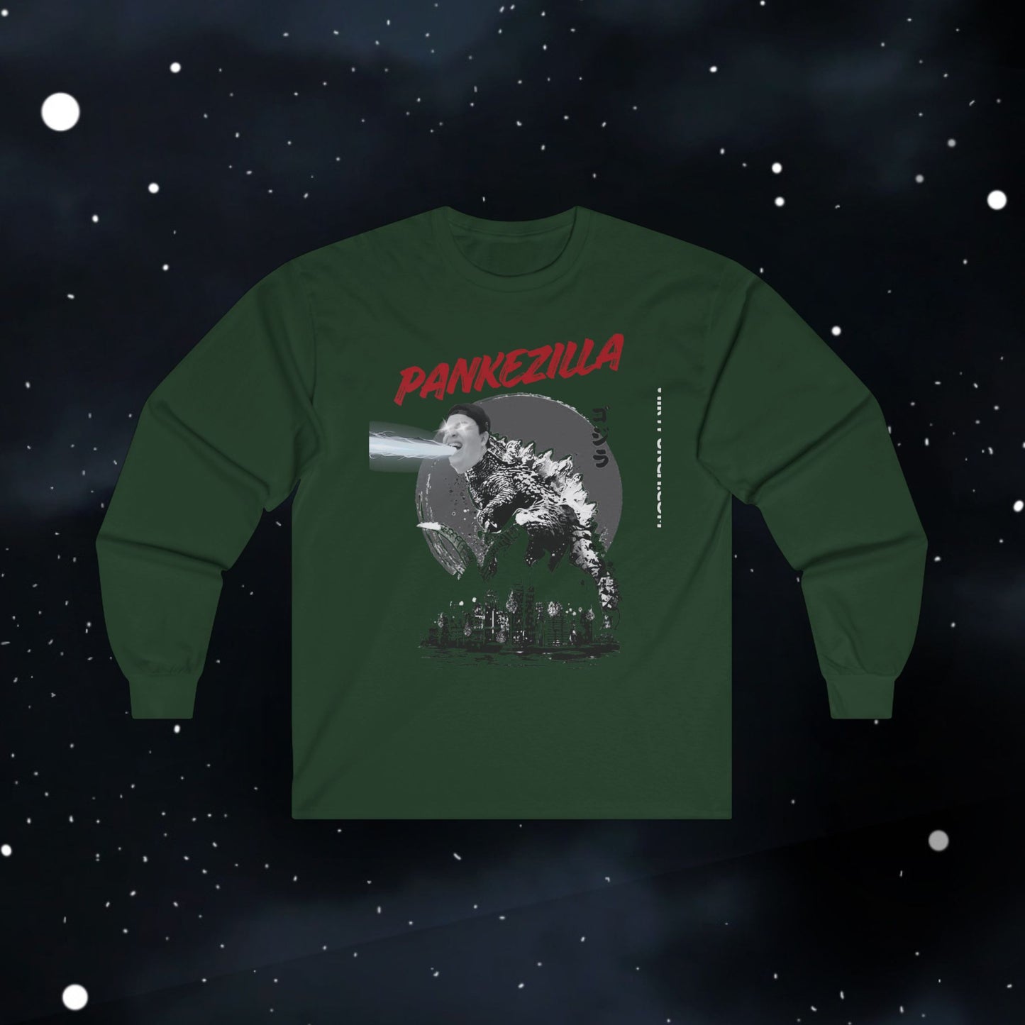 Funny Pankezilla Long Sleeve Tee