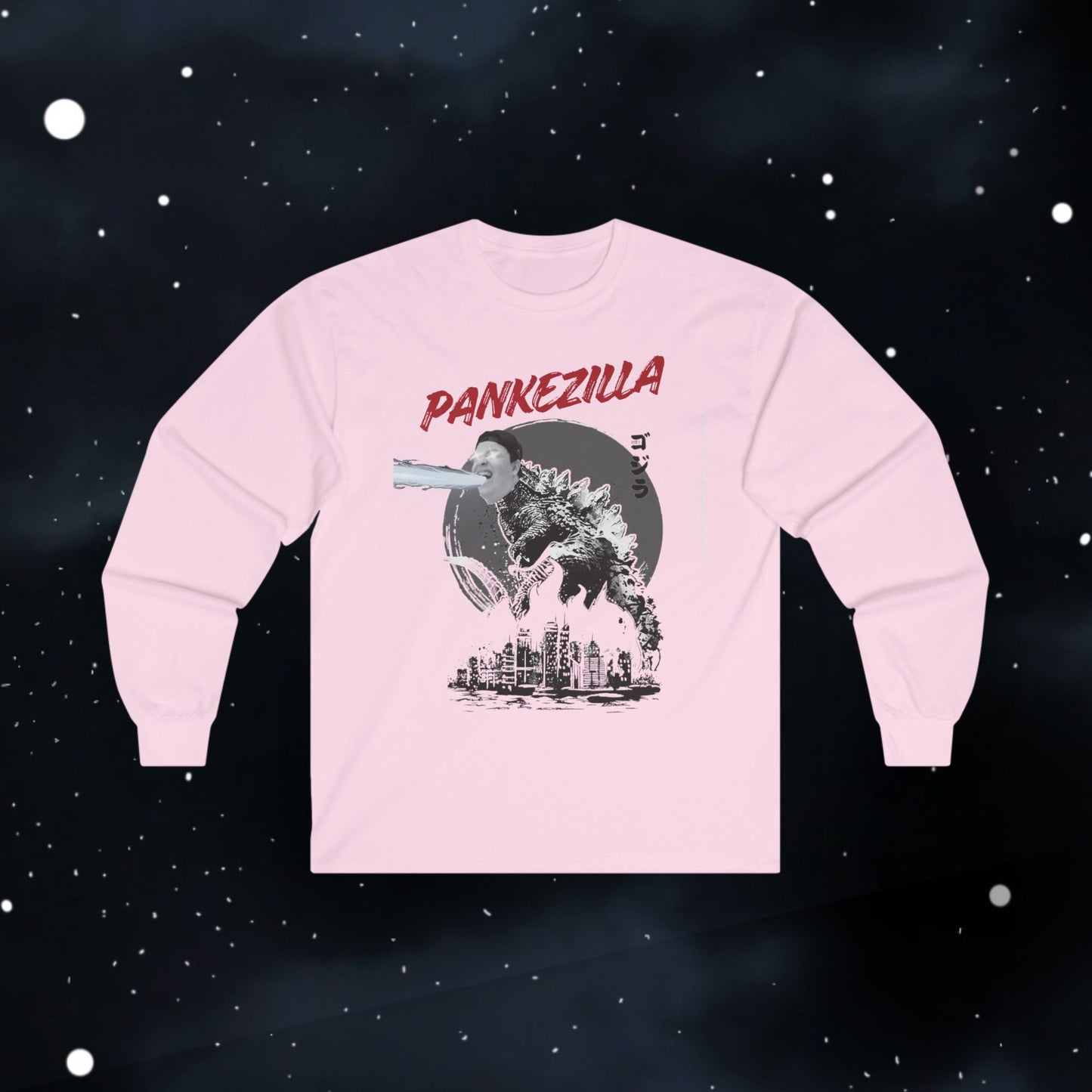 Funny Pankezilla Long Sleeve Tee