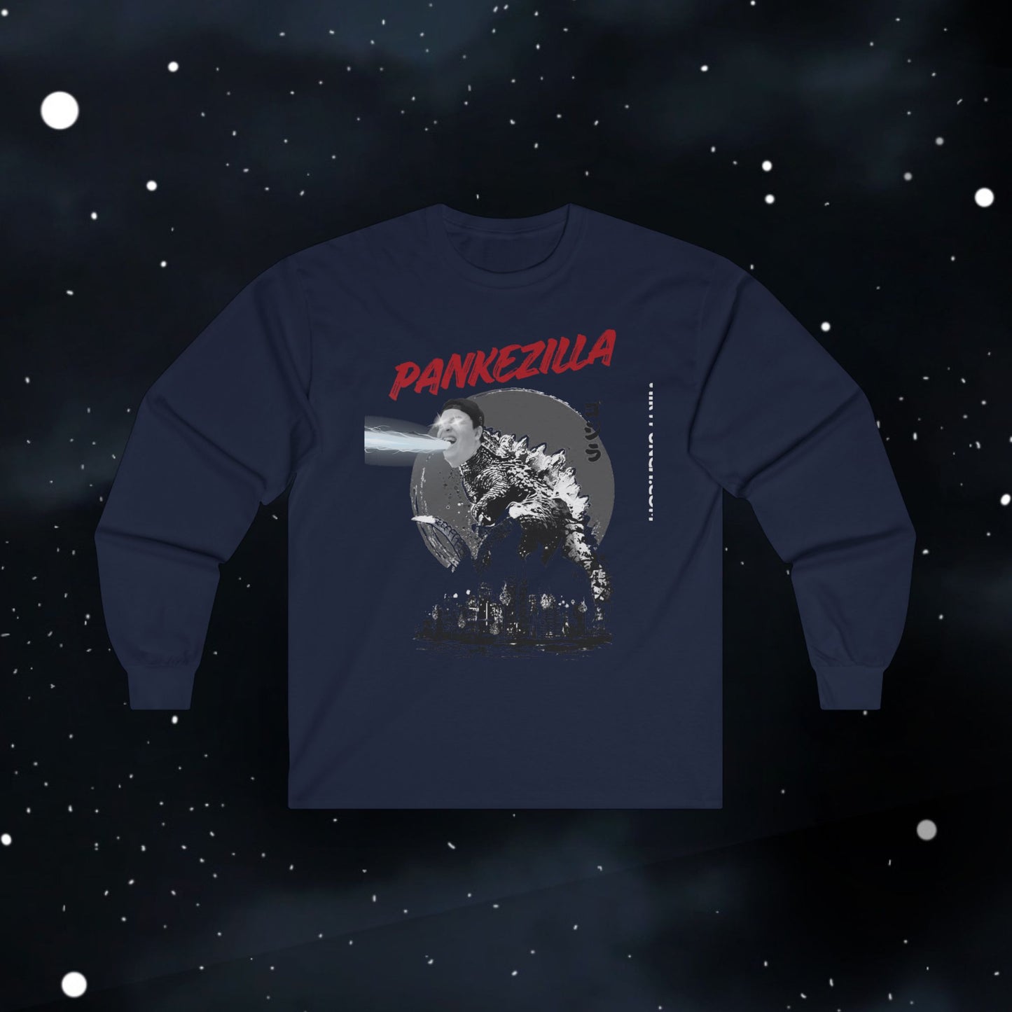 Funny Pankezilla Long Sleeve Tee
