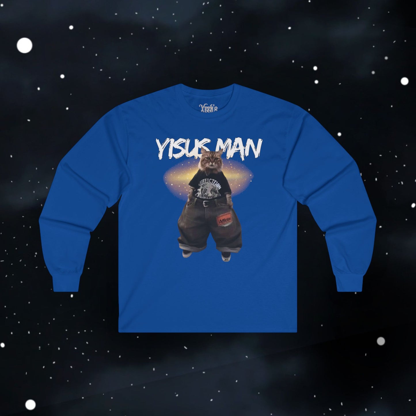 Yisus Man (cat) — Longsleeve Tee