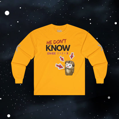 How to Divide — Long Sleeve Tee (Divide 1+1=3)