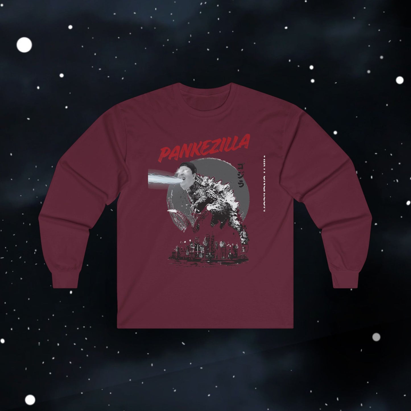 Funny Pankezilla Long Sleeve Tee