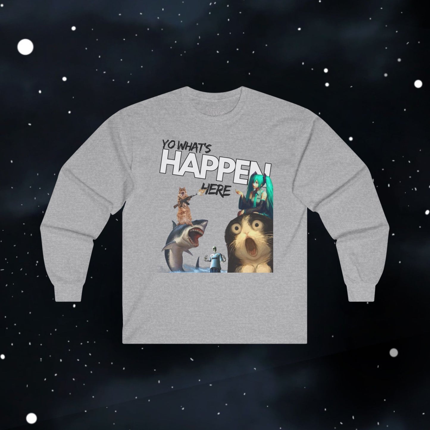 Funny Random Crazy — Long Sleeve Tee