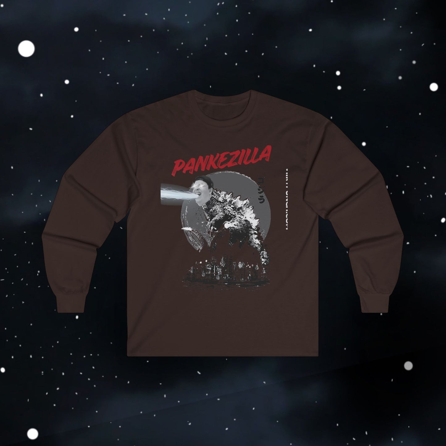 Funny Pankezilla Long Sleeve Tee