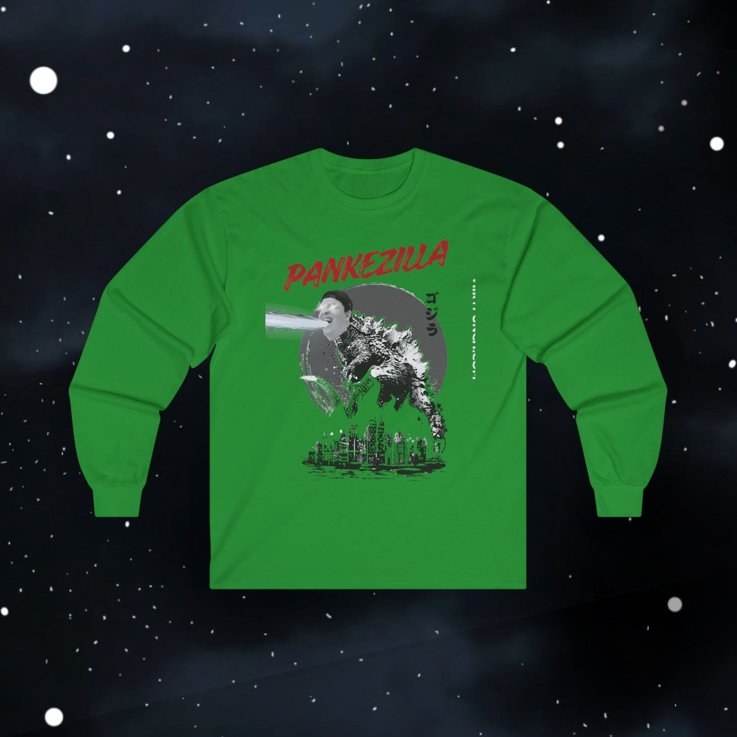 Funny Pankezilla Long Sleeve Tee